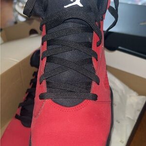 Jordan Men's Bold Red and Black Sneakers